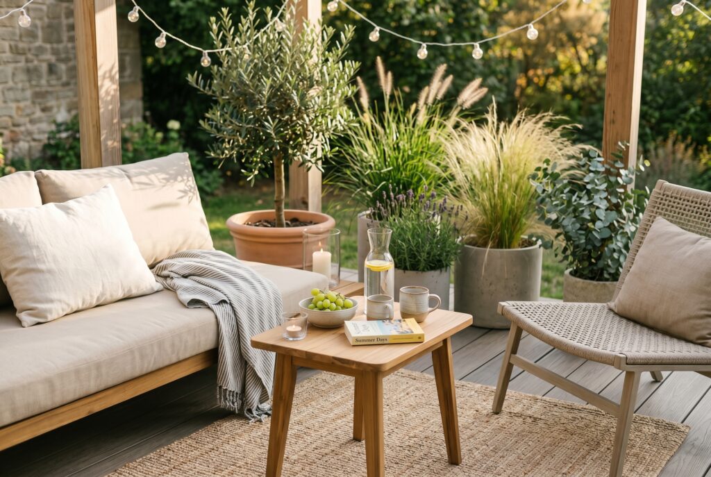 Deine Sommerterrasse modern und stilvoll gestalten: 9 Ideen für ein entspanntes Outdoor-Gefühl