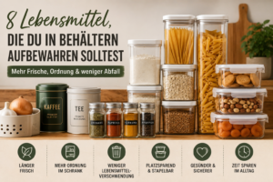 8 Lebensmittel, die am besten in Behältern aufbewahrt werden (und warum)